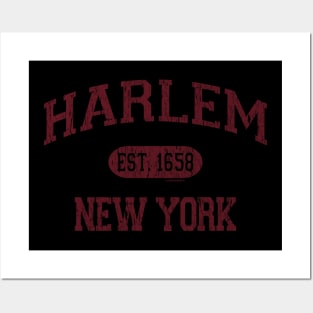 Harlem NY Arch Distressed, Retro Print Posters and Art